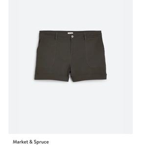 Market and spruce black utility shorts 24w